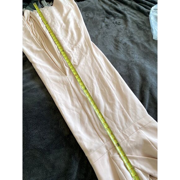 Xscape NWT Off The Sholder Crepe Dress in Blush Pink, Size 8, MSRP $230 - Picture 9 of 11